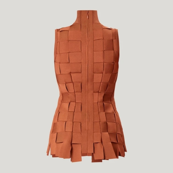 NWT RARE BANDAGE WEAVE TANK TOP Runway Revolve Camila Coelho like Valentino - Picture 8 of 16